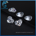 High Quality Excellent Cut Well Polished Heart Shape Cubic Zirconia Stones